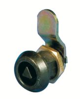 Kabinetlås med rund front.