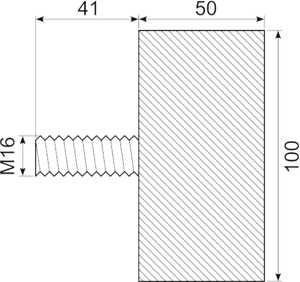 Vibrationsdæmper Ø100x50 mm