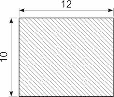 Svampegummi 12 x 10 mm