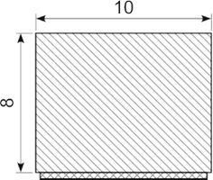 Svampegummi 10 x 8 mm EPDM