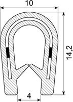 Kantliste PVC grip 1.0-4.0 mm
Sh 75
Steel Insert 26 x 0.5