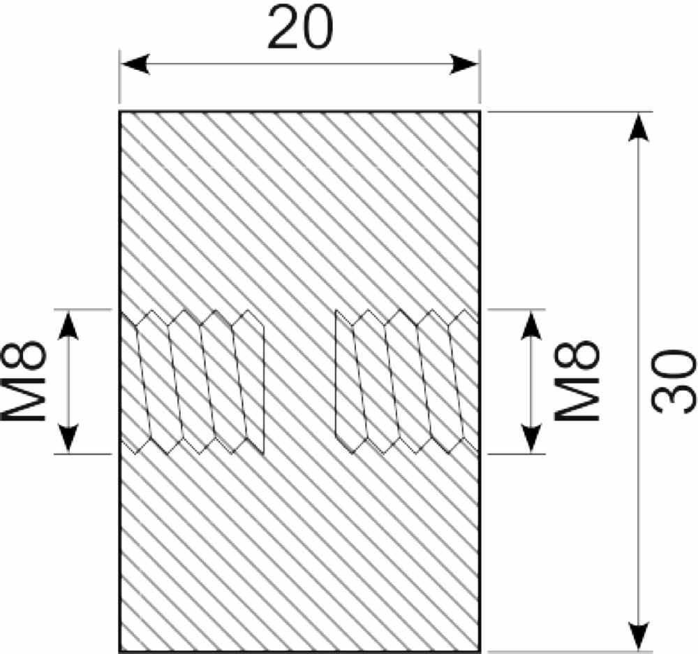 Vibrationsdæmper Ø30x20 mm