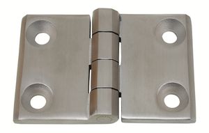 Rustfri hængsel 50x76 SS316