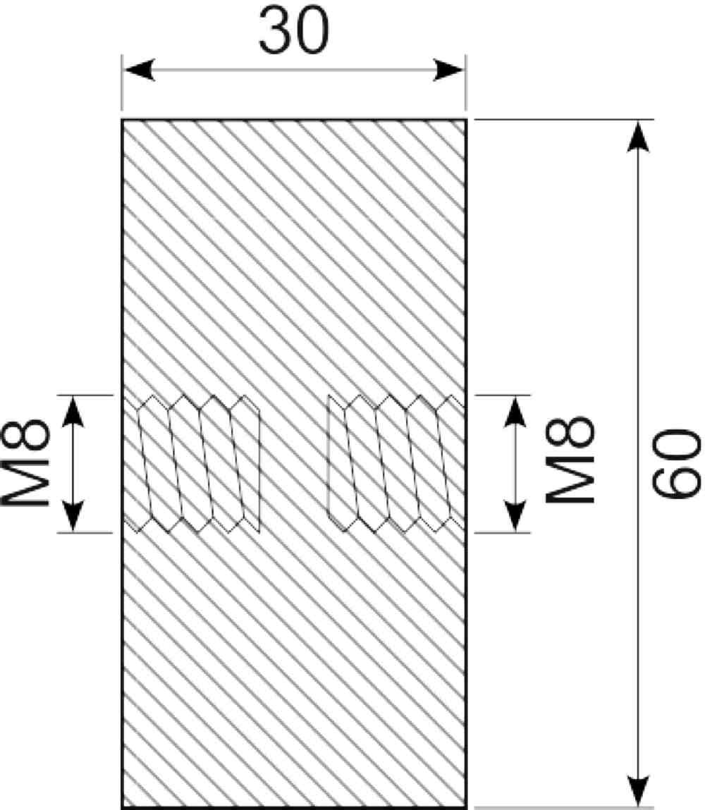 Vibrationsdæmper Ø60x30 mm
