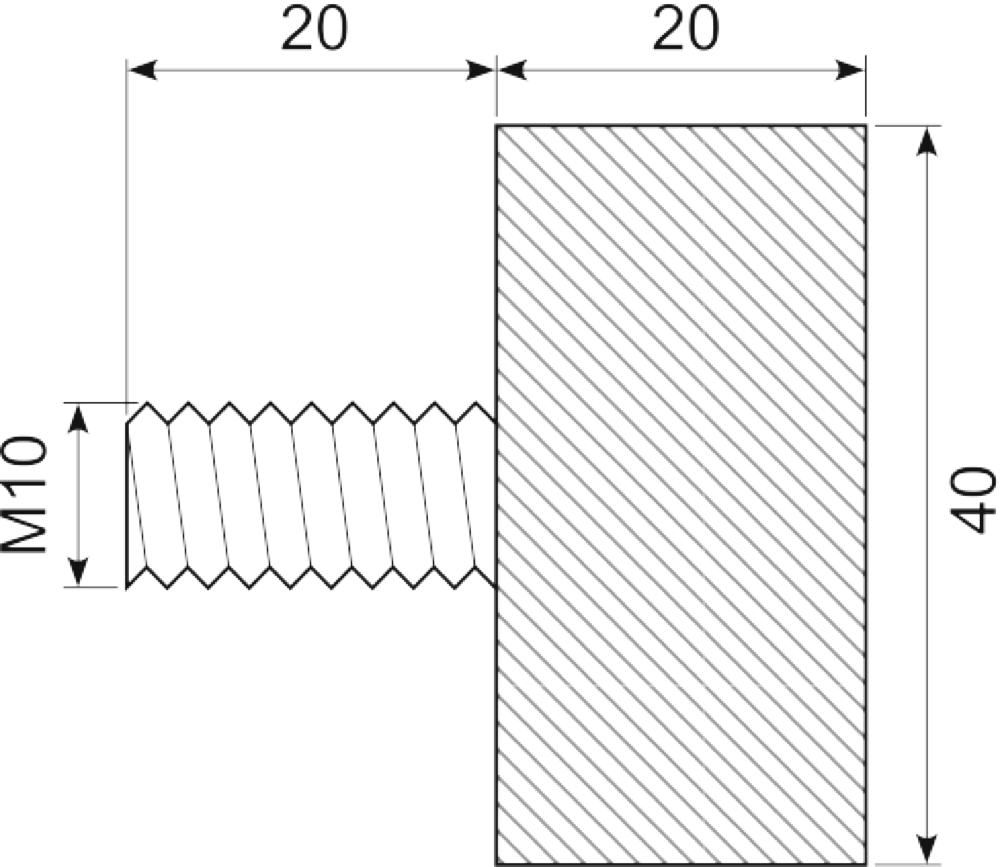 Vibrationsdæmper Ø40x20 mm