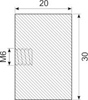 Vibrationsdæmper Ø30x20 mm