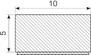 Svampegummi 10 x 5 mm EPDM
