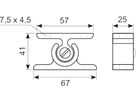 Hvid nylon dørholder