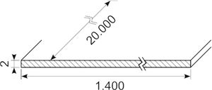 Gummiplade sh70 NBR 2.0 mm