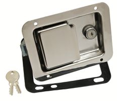 Indbygn.lås rustfri 140x108 mm