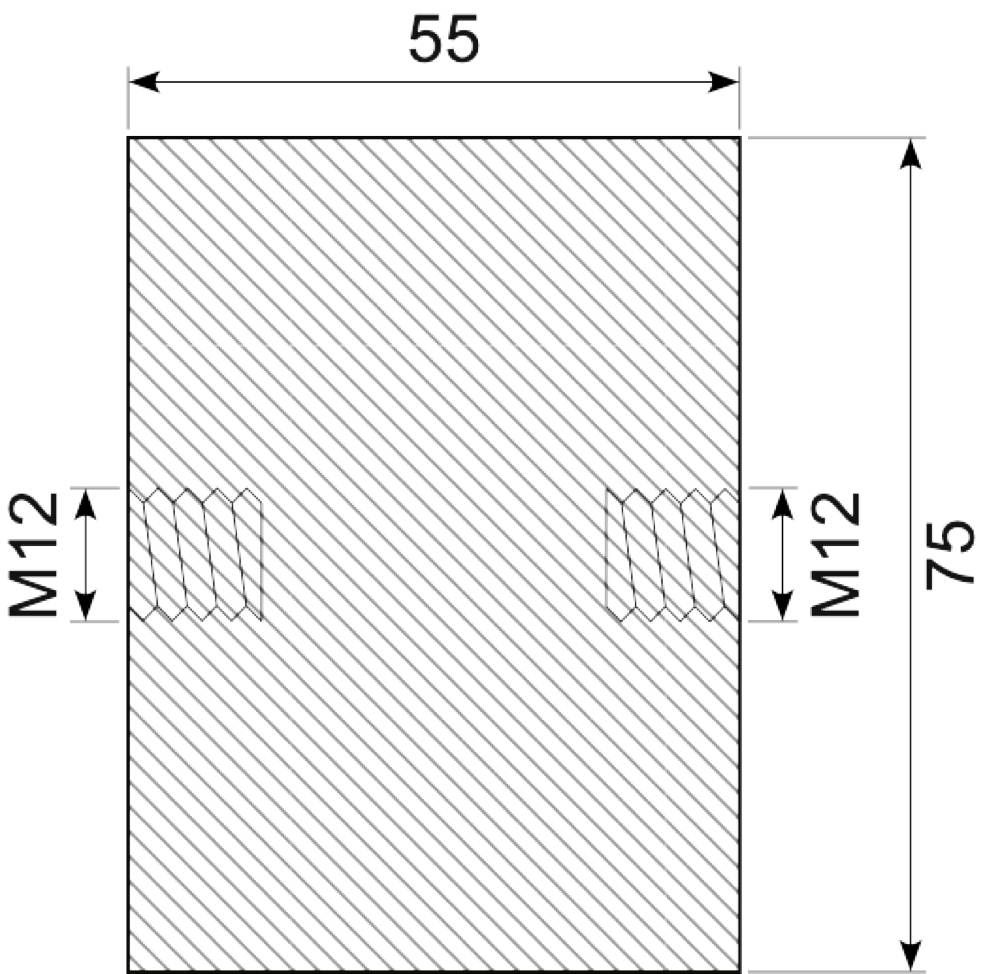 Gummibuffer Ø75x55 mm