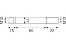 Grebstang Ø14 M12. t.Lgd. 98 mm