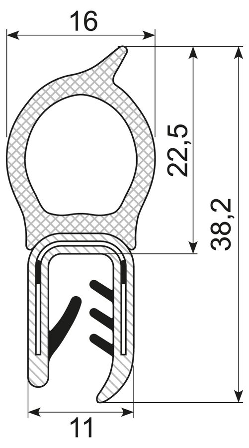 Kantliste PVC /Svampeg.