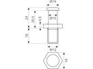 Låsebolt M12x1 mm gevind