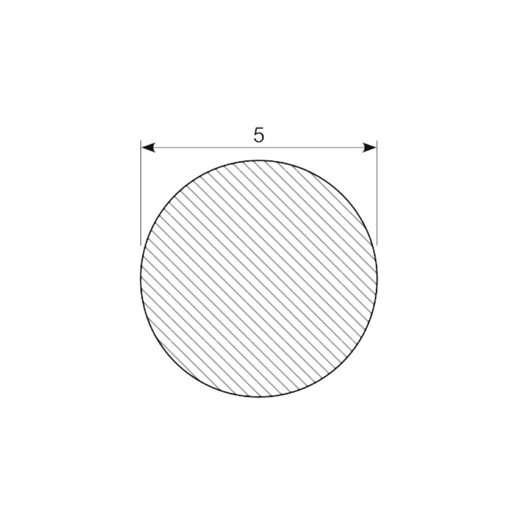 Silicone snor ø5 mm sh.60A
Transparent