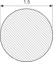 Gummisnor EPDM Ø 1.5 mm