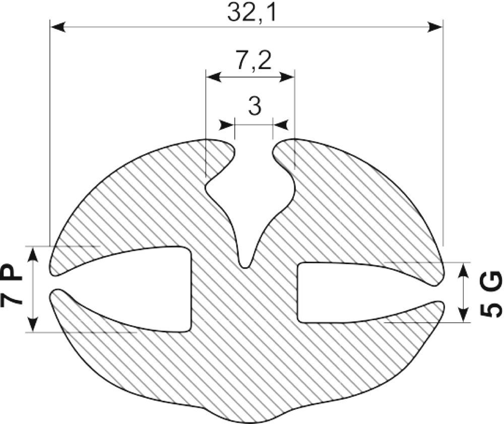 Rudeprofil EPDM