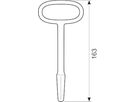 Nybygningsnøgle lgd. 163 mm