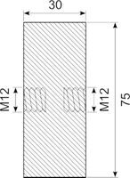 Vibrationsdæmper Ø75x30 mm