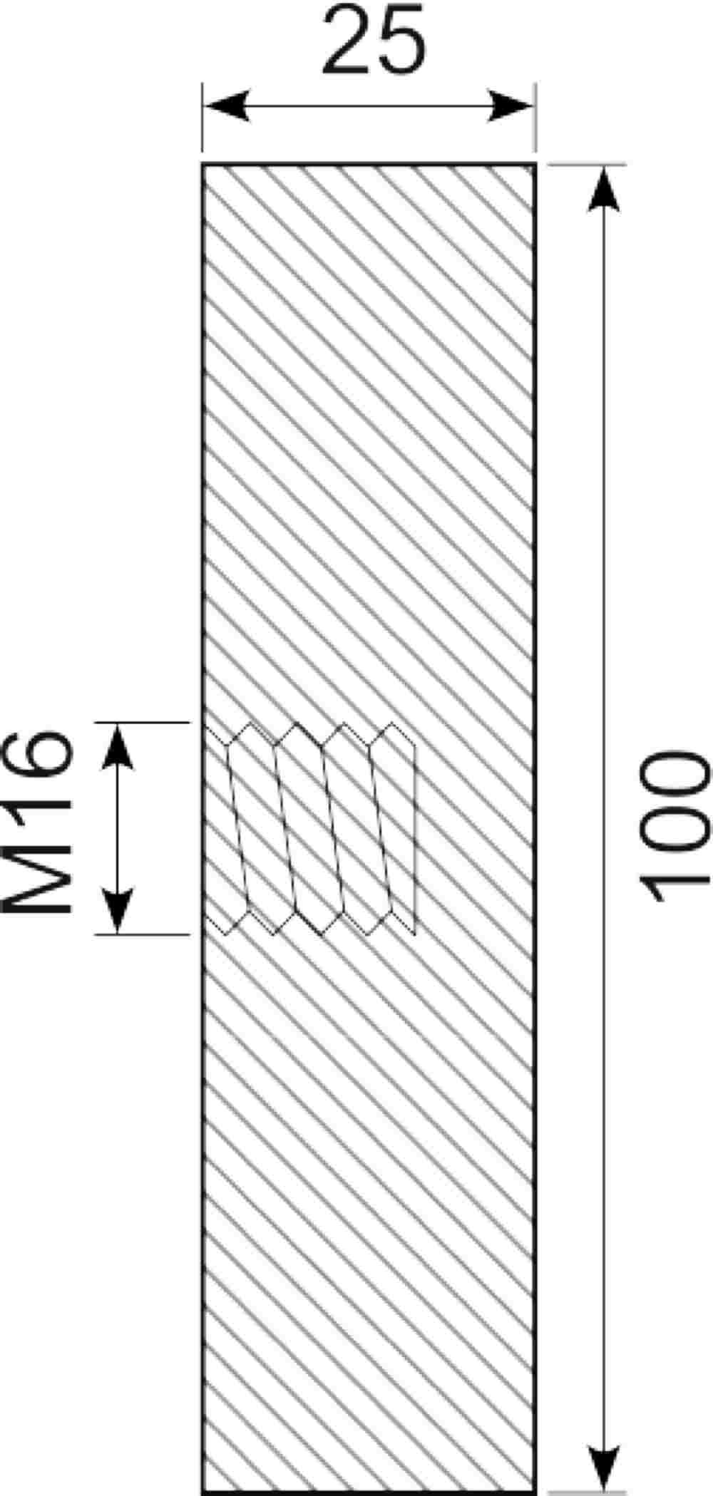 Vibrationsdæmper Ø100x25 mm