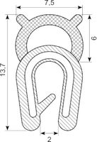 Kantliste TPE/POM grip 1.0-2.0