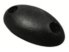 Gummibuffer sort oval 74x38 mm