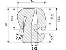 Rudeprofil EPDM