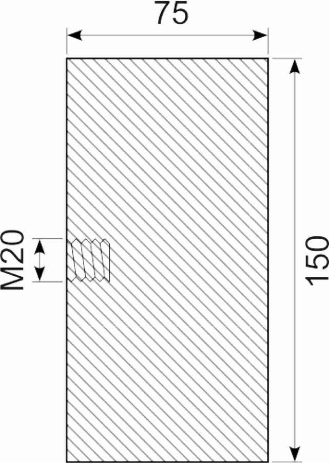 Vibrationsdæmper Ø150x75 mm