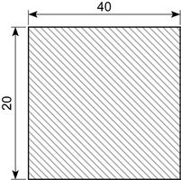 Cellegummi EPDM 40 x 20 mm