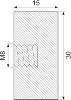 Vibrationsdæmper Ø30x15 mm