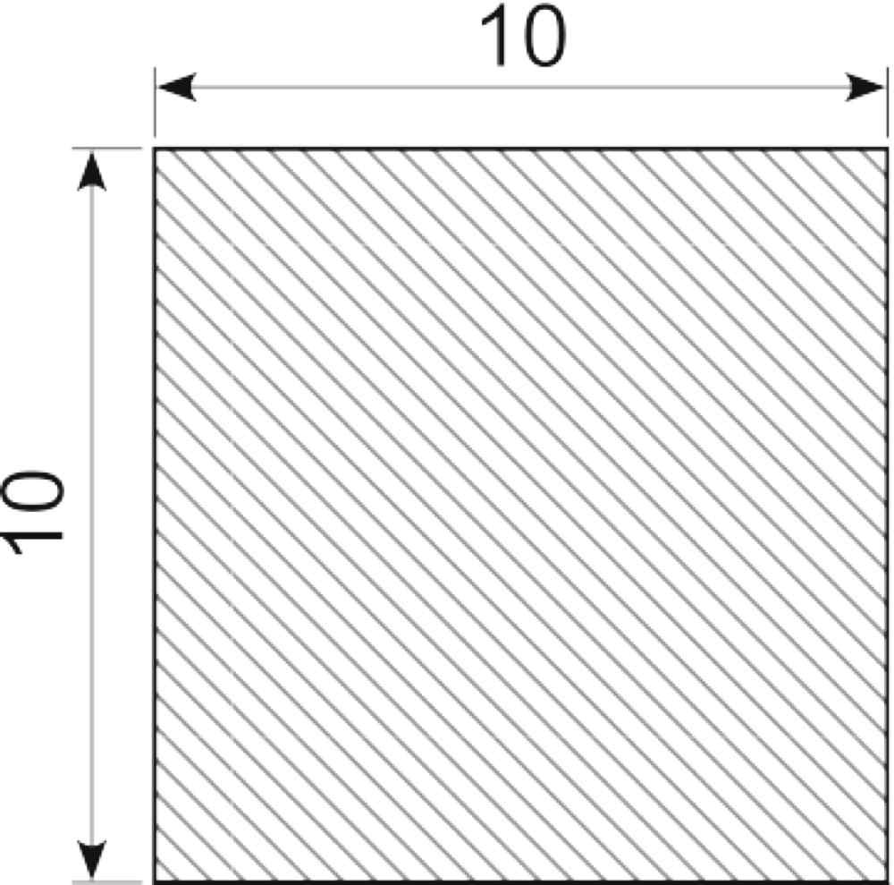 Svampegummi 10 x 10 mm