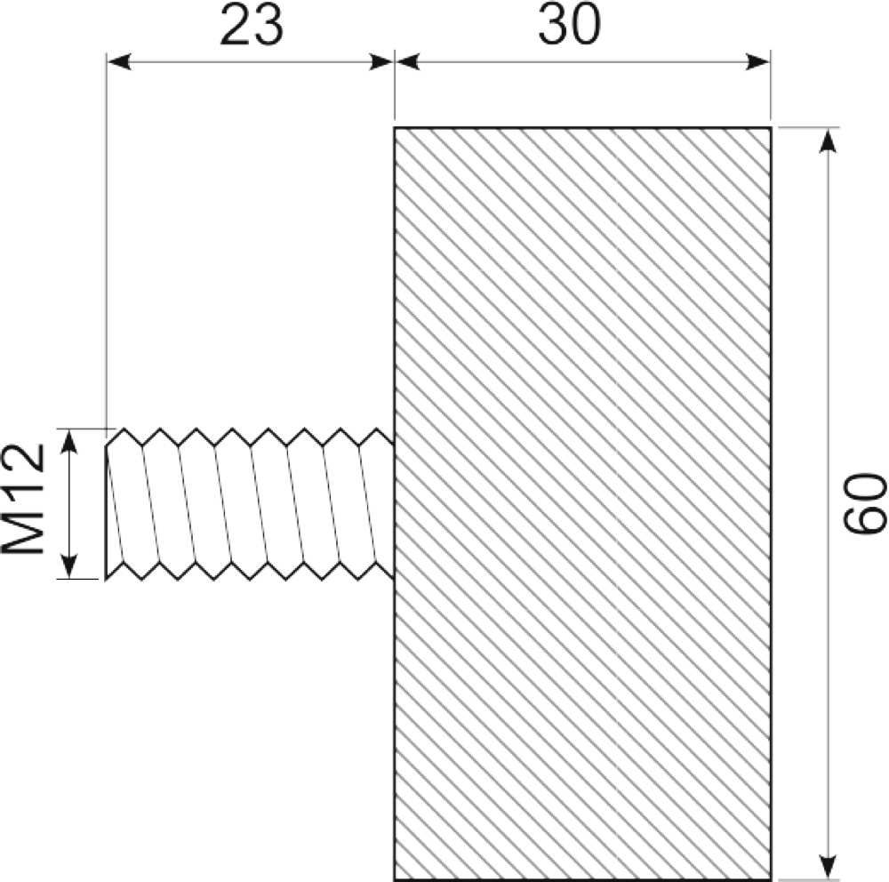 Vibrationsdæmper ø60X30 mm