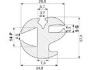 Rudeprofil EPDM