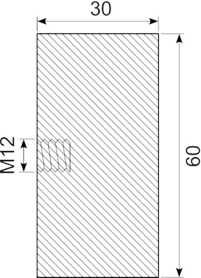 Vibrationsdæmper Ø60x30 mm