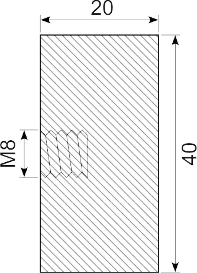 Vibrationsdæmper Ø40x20 mm