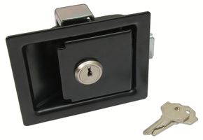 Smæklås m/Kasselås sort stål