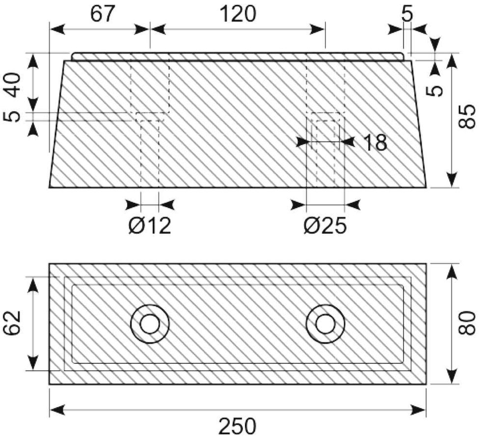 Buffer 250 x 80 x 90