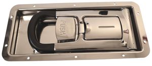 Rustfri Ø16 lukker i skål 152x318mm 
Dybde 25.5mm plade 1.5