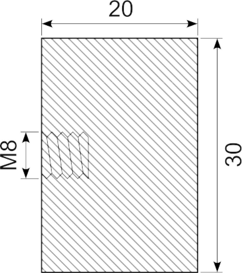 Vibrationsdæmper Ø30x20 mm