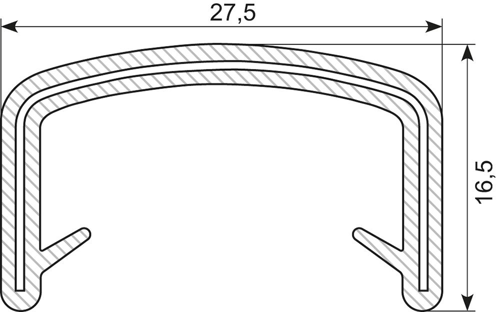 Kantliste 27.5x16.5
sort pvc grip 17-19mm
Shore 75