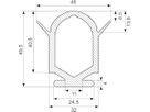 EPDM profil sh.70. sort