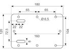 Bagplade rustfri for 15.580 &