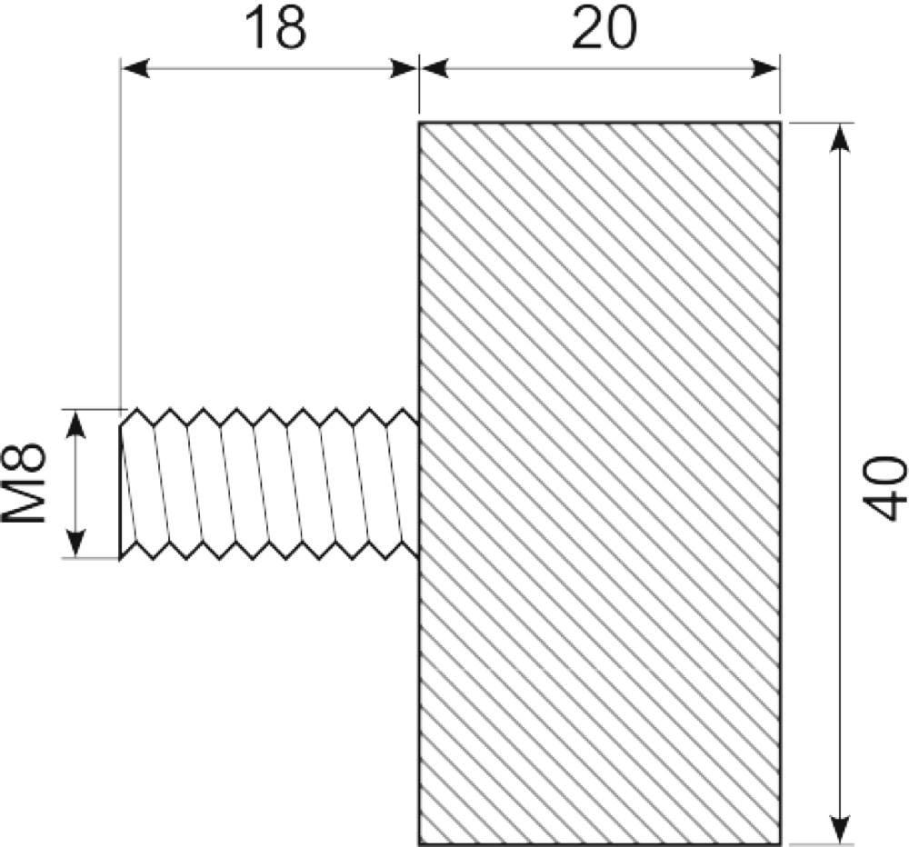 Vibrationsdæmper ø40X20 mm