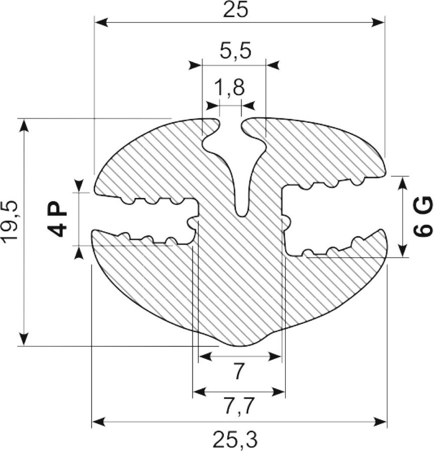 Rudeprofil EPDM
