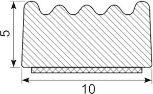 Svampegummi EPDM sort
10 x 5 mm. rullelgd. 100 m
600 m/kas