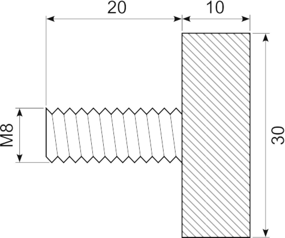 Vibrationsdæmper Ø30x10 mm