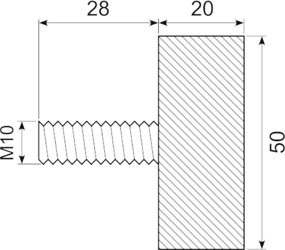 Vibrationsdæmper Ø50x20 mm