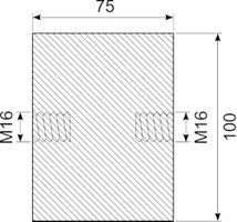 Vibrationsdæmper Ø100x75 mm