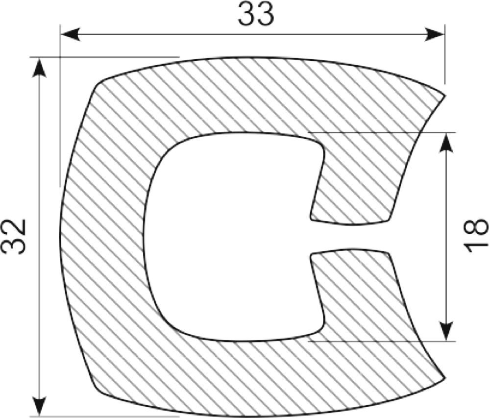 Fenderliste PVC sort