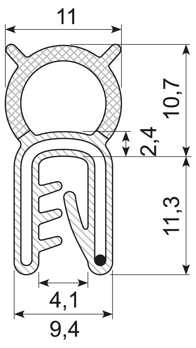 Kantliste Co.ex NBR-Olieb.